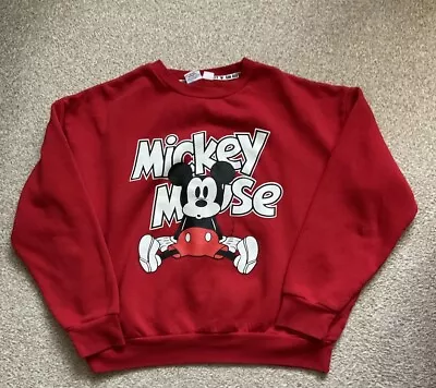 Ladies Mickey Mouse Sweatshirt Size 12-14 • £1