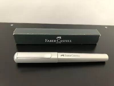 Faber Castell Hexo Silver Fountain Pen With Box & Cartridge • £19.95