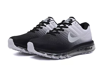 New Nike Air Max 2017  849559-010  Men's Shoes In White And Black Free Shipping • $142.33