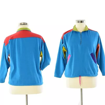 80s Vintage Womens L Hip Hop Sweatshirt Sasson Multicolor • $35