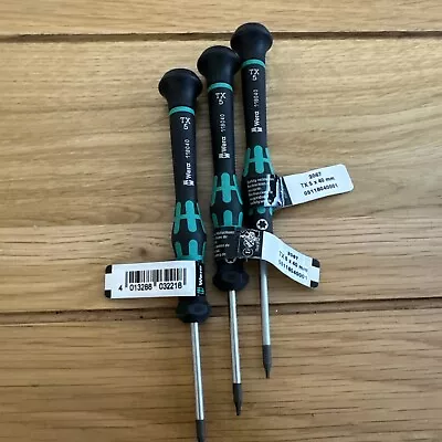 Wera 2067 Kraftform Micro Screwdriver With Holding Function TX 5 X 40mm • £6.99