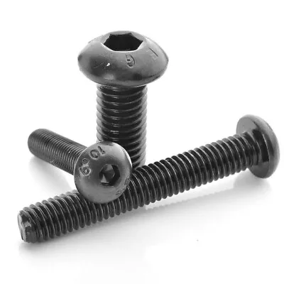 M3 M4 M5 M6 Mushroom Head Hex Socket Screw 10.9 High Strength Alloy Steel Bolts • £1.66