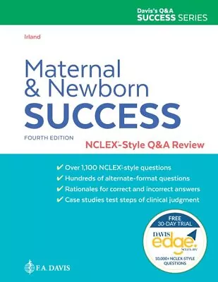 Maternal And Newborn Success : NCLEX-Style Q&A Review Paperback By Irland N... • $66.21