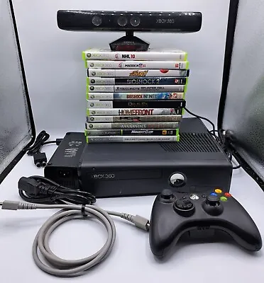Microsoft XBox 360 System Bundle With 12 Games Controller And Kinect 250 GB • $129.99