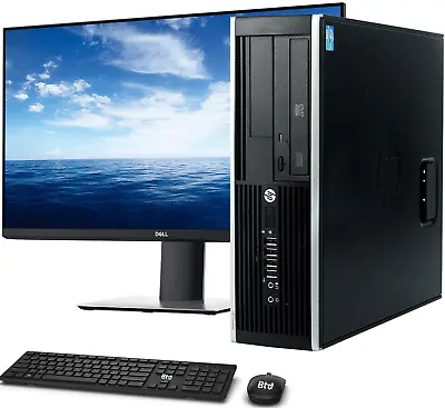 HP Elite SFF PC Core I7 8GB Ram 128GB M.2 SSD + 1TB HDD 22  FHD LED Monitor • $189.99