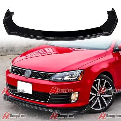 $74.99 • Buy For VW Jetta GLI 2014-2018 Front Bumper Lip Splitter Gloss Black