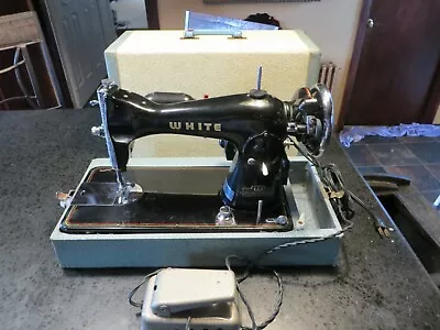 White Sewing Machine Co  Sewing Machine Vtg Clean Running Machine Japan • $116.96