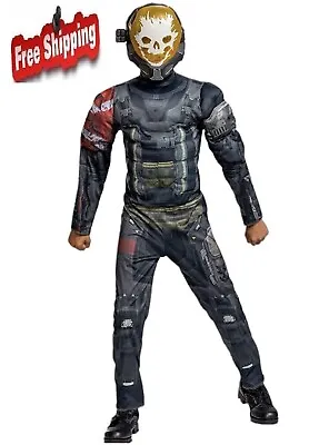 Disguise Spartan Emile Halo Muscles Costume Boys Small (4-6) PARTY Cosplay • $14.99