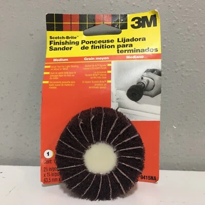 $10.89 • Buy 3M 9415 Scotch-Brite 2.5  Aluminum Oxide Hook & Loop Sanding Disc 120 Grit Med