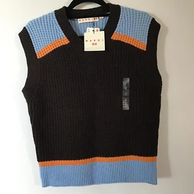 Marni X Uniqlo 'Popcorn' Knitted V-Neck Vest-Sweater / Size S / BNWT • $49