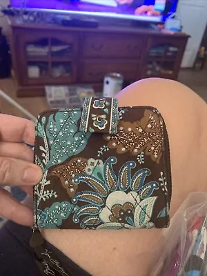 Vera Bradley Java Blue Mini Zip Wallet 2006 • $6.50