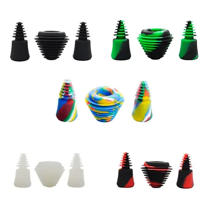 Silicone Tech Cleaning Glass Water Tool Plugs Caps Stopper Kit For Bong1 • $11.99