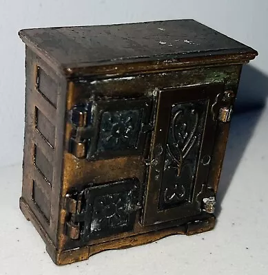 Vintage Miniature Ice Box Durham Industries Diecast Metal Dollhouse Furniture • $9.50