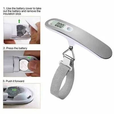 £4.59 • Buy 50kg Digital Luggage Scale Portable Weighing Weight Suitcase Travel Scale UK New