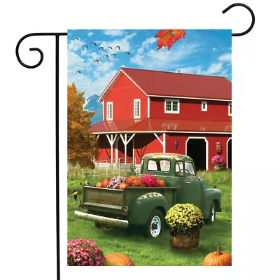 Farm Fresh Mums Fall Pumpkin Patch Pickup Truck Mini Window Garden Yard Flag New • $8.97