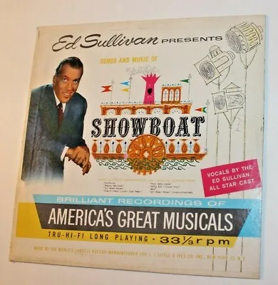 1960 Ed Sullivan Presents Showboat Vinyl LP Record Album • $6.97