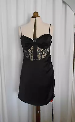CIDER Black Corset Dress. Size XL - 16 • £5