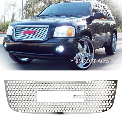 Main Upper Chrome Stainless Punch Grille Grill Insert Fits 2001-2009 GMC Envoy • $73.78