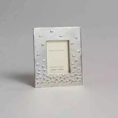 English Pewter 'Floating Hearts' Design Miniature Photo Frame Made In England • £19.99