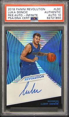 $5500 • Buy 2018 #LDC Luka Doncic Infinite Autograph Autograde 10 06/25 PSA DNA Authentic