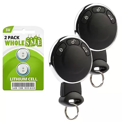 2 Replacement For 2007 2008 2009 2010 Mini Cooper Key Fob Remote • $29.95