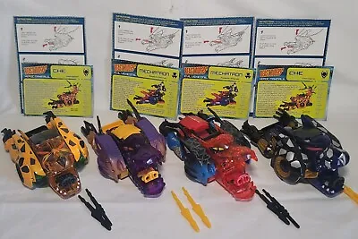 TRANSFORMERS Machines BEAST RIDERS MECHATRON & CHE Complete Set Of 4 Vehicon Lot • $40