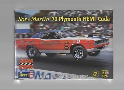 Revell Motor Sports Sox & Martin '70 Plymouth Hemi Cuda Model Kit Factory Sealed • $79.99