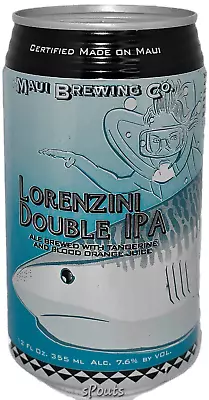 Great White Tiger Shark Lorenzini Ipa Ale Maui Hawaii Micro Brew Craft Beer Can • $7.25