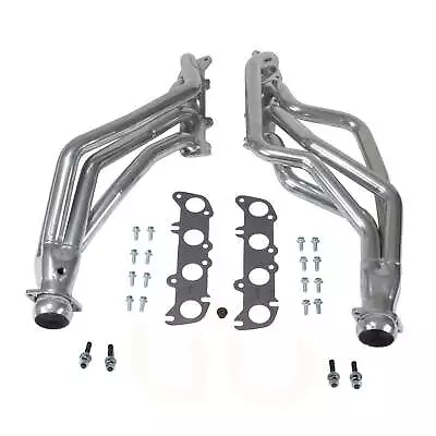 Ford Mustang Coyote Swap 1-3/4 Long Tube Exhaust Headers Polished Silver Ceramic • $799.99