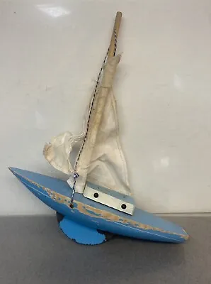 Vintage Toy Wooden Sailboat Wood Boat • $27.95