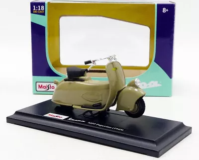 £13.97 • Buy VESPA SCOOTER MP5 PAPERINO 1945 1:18 Moto Miniature Die Cast Toy Motorbike