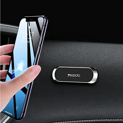 Car Magnetic Phone Holder Stand Strip Shape For IPhone Magnet Mount Accessories • £5.27