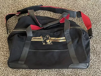True Religion Overnight TRAVEL DUFFLE BAG Black Gold 22” Vintage Y2K Luggage • $34.99
