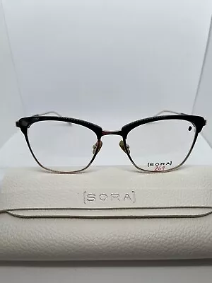 NEW! Sora Naomi Eyeglass Frames Rose Gold And Black 52 18 140 • $169