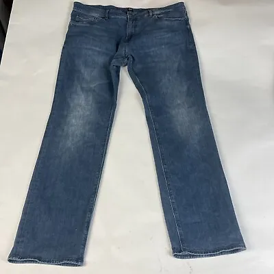 Hugo Boss Maine Jeans Mens W36 L32 Denim Blue Regular Fit Stretch Med Wash W38  • $18.40