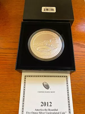 2012 America The Beautiful Five Ounce Silver Uncirculated Coin – Chaco Culture  • $305