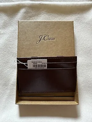 Brand New Jcrew Leather Magic Wallet - Brown • $57.92