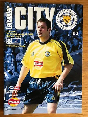 Leicester City V Arsenal Programme Fa Cup 1999/2000 • £1.50