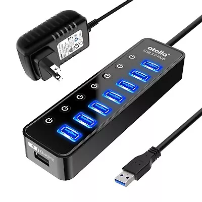 Powered USB Hub 3.0 Atolla 7-Port USB Data Hub Splitter With One Smart Charg... • $34.15