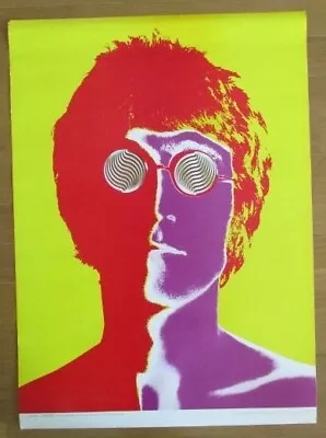 Richard Avedon Vintage Poster The Beatles John Lennon Offset Print Linen Backing • $522.50