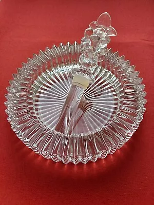 Wine Bottle Coaster Candle Dish Stopper Mikasa Diamond Fire Vintage • $29.80