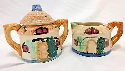 Vintage Cottage Ware Tea Pot & Covered Sugar Made In Occupied Japan Cute Set • $15.98