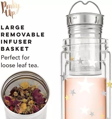 Pinky Up Blair Travel Tea Infuser Mug Double Walled Insulated Travel Tumbler • $15.91