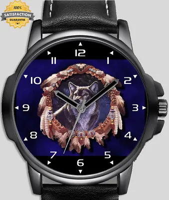 Wolf Of The Red Indian Unique Unisex Beautiful Wrist Watch UK FAST • $98.64