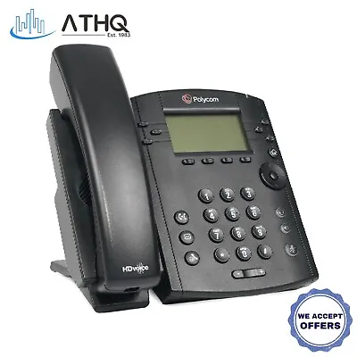 Polycom VVX 310 Media IP Gigabit Ethernet VoIP POE Office Phone 2200-46161-025 • $29.99