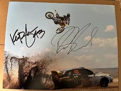 Ken Block & Ricky Carmichael Signed 11x14 Photo • $499