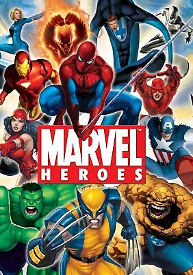 MARVEL HEROES POSTER - Available In Various Size • £9.49