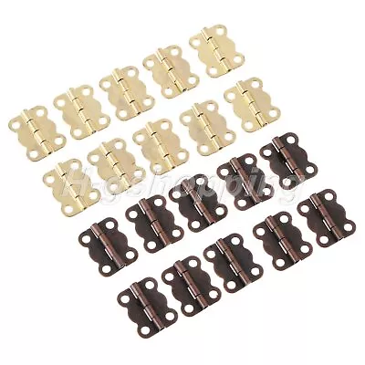 10/30/50/100pcs Butterfly Hinges Jewelry Box Cabinet Drawer Cupboard Door Hinge • $5.16