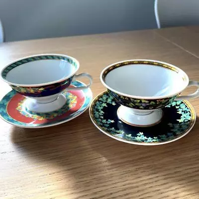 Versace Cup And Saucer 2 Sets Mouth Diameter 8.3 Cm • $203.71