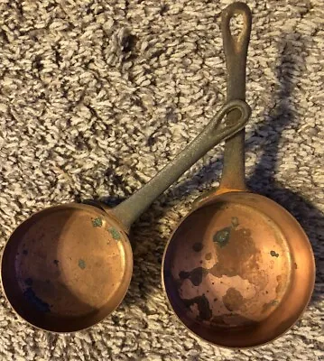 Vintage Copper & Cast Iron Measuring Cups • $19.99